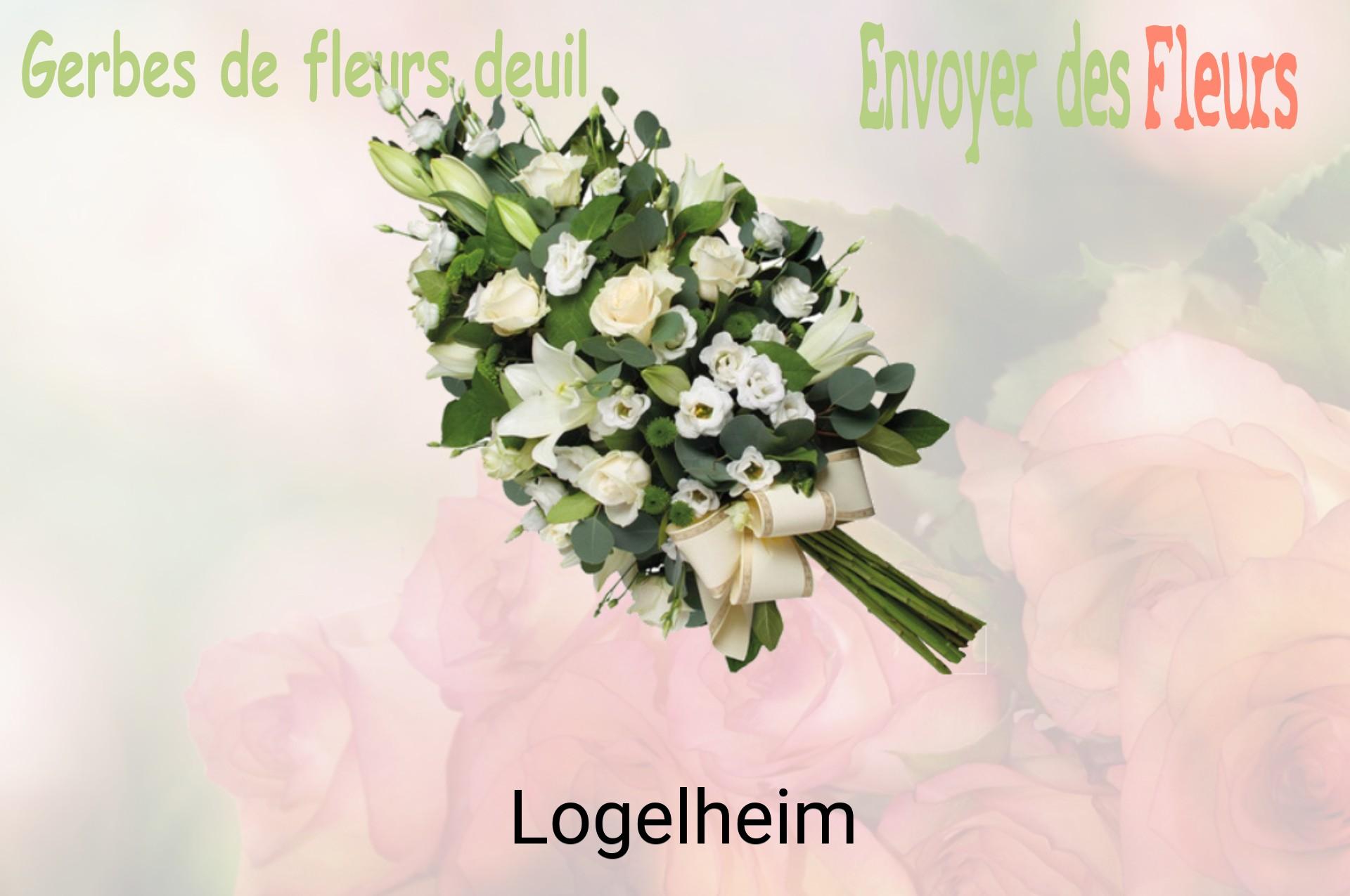 Gerbe de fleurs de deuil livrée à Logelheim